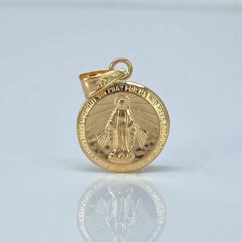 Dije Virgen Milagrosa Oro amarillo 0,7 Gr / 2 Cm *