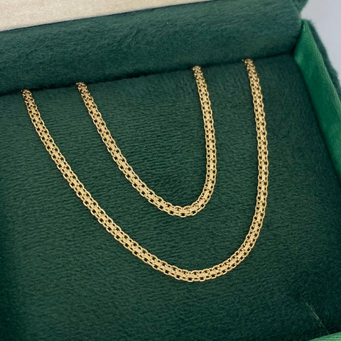 Cadena ● China Oro amarillo 18k 4,37 Gr / 2,2 mm / 45 Cm *