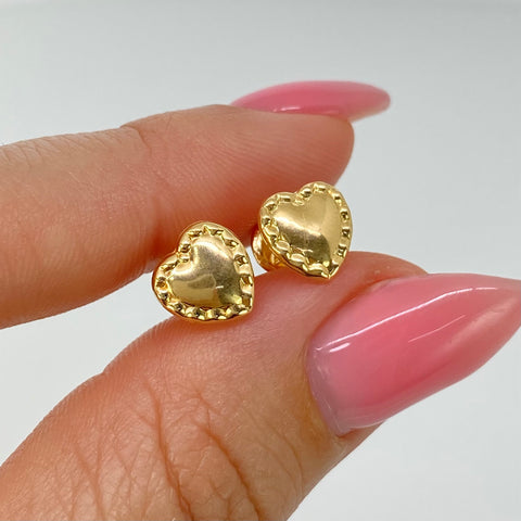 Topos Corazon Oro amarillo 18k 0,75 Gr / 8,1 mm †