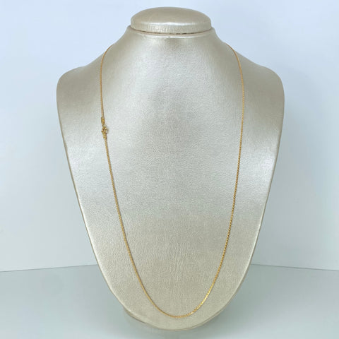 Cadena ● China Oro amarillo 18k 3 Gr / 1,4 mm / 60 Cm *