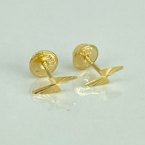 Topos Rayo Diamantado Oro amarillo 18k 0,45 Gr / 3,3 mm