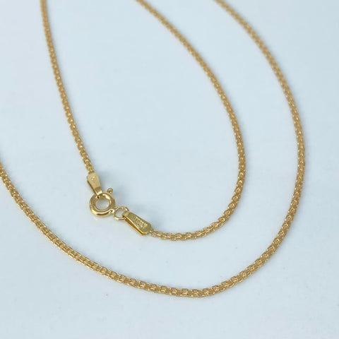 Cadena ● China Oro amarillo 18k 2,58 Gr / 1,4 mm / 50 Cm