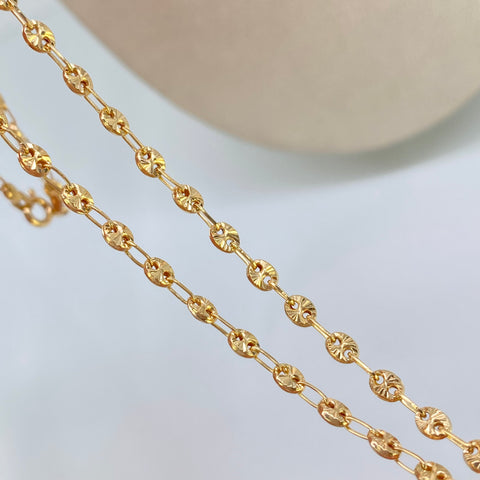 Cadena GC Diamantada Oro amarillo 18k 7,45 Gr / 3,3 mm / 60 Cm *