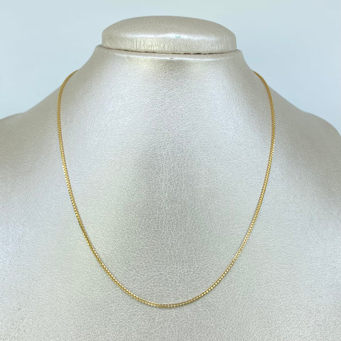 Cadena ● Veneciana Oro amarillo 18k +1 / 3,22 Gr / 1 mm / 40 Cm
