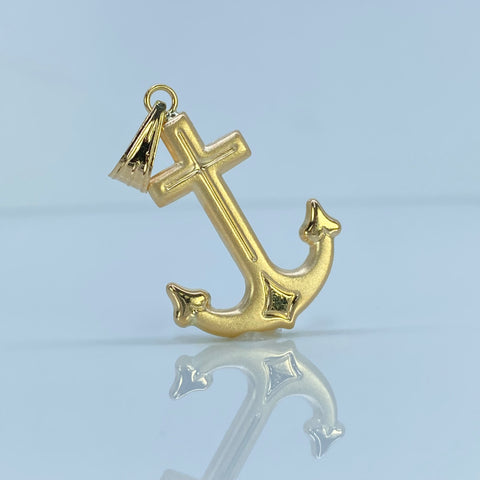 Dije Ancla Oro amarillo 18k 2,8 Gr / 3,4 Cm †