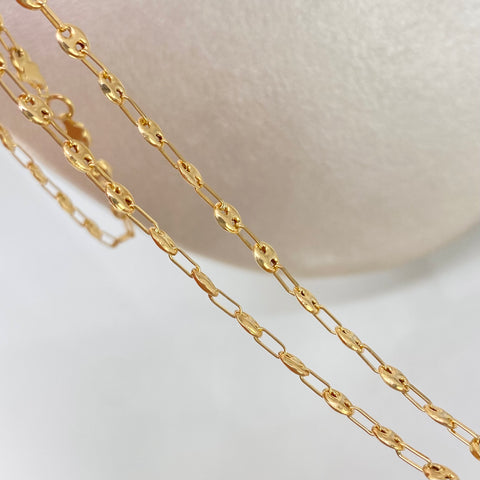 Cadena GC Oro amarillo 18k 4,45 Gr / 3,3 mm / 45 Cm †