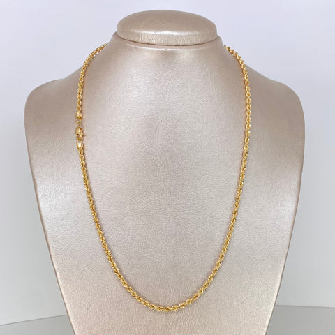 Cadena ● Lazo Oro amarillo 18k +1 / 7,35 Gr / 3 mm / 50 Cm *