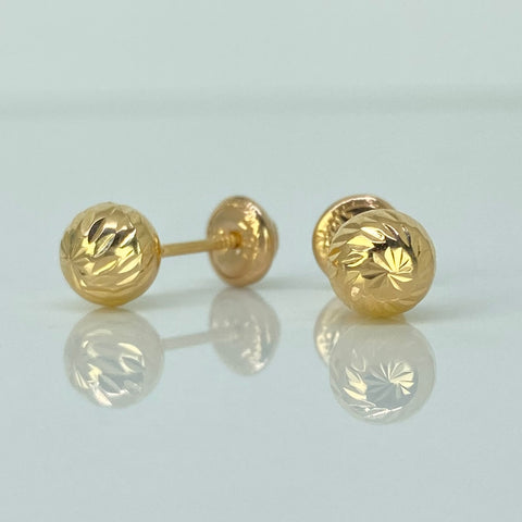 Topos Bola Diamantada Oro amarillo 18k 0,7 Gr / 6 mm