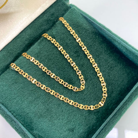 Cadena Italy Plana Escalera Oro amarillo 18k 2,70 Gr / 2,2 mm / 50 Cm *