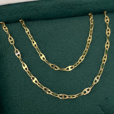 Cadena GC Italy Diamantada Oro amarillo 18k 2,65 Gr / 2,5 mm / 50 Cm †