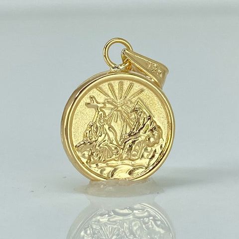 Dije Santisima Trinidad Oro amarillo 18k 0,9 Gr / 2,3 Cm *