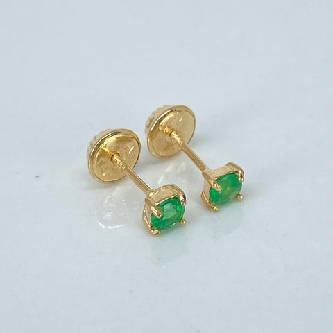 Topos Esmeraldas 28PTS Oro amarillo 18k 0,6 Gr / 3,3 mm *