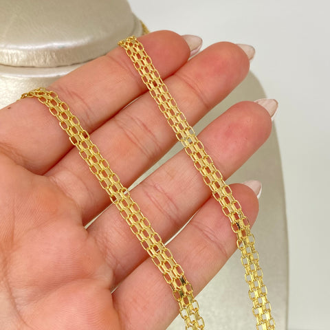 Cadena ● China Oro amarillo 18k 13,7 Gr / 4,8 mm / 60 Cm †