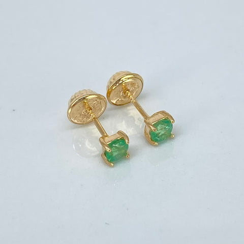 Topos Esmeraldas 28PTS Oro amarillo 18k 0,6 Gr / 3,3 mm *