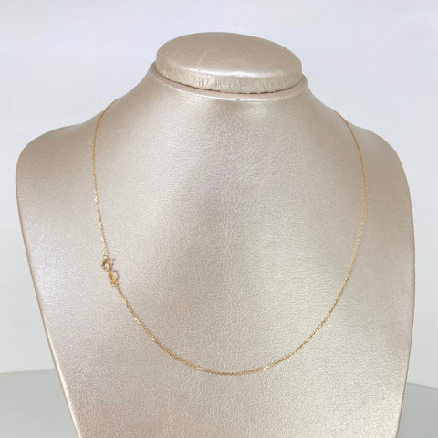 Cadena ● Aro Seguido Oro amarillo 18k 1,2 Gr / 1 mm / 45 Cm