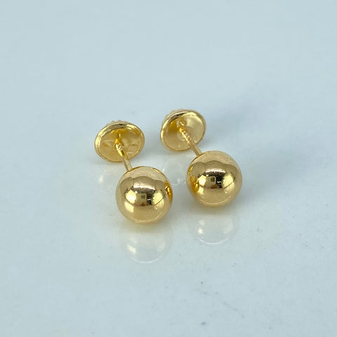 Topos Bolas Lisas Oro amarillo 0,63 Gr / 6 mm