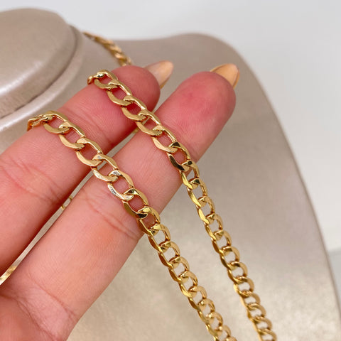 Cadena ● Cubana Oro amarillo 18k 12,02 Gr / 5,2 mm / 60 Cm *