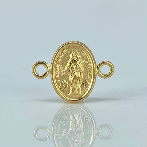 Herraje Virgen Maria Auxiliadora Oro amarillo 0,5 Gr / 1,5 Cm †