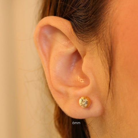 Topos Bolas Diamantadas Oro amarillo 0,8 Gr / 6 mm †