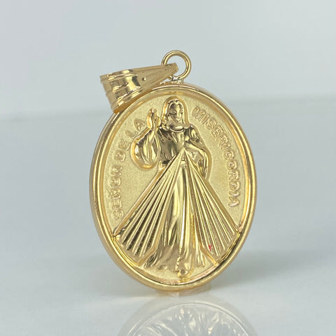 Dije Señor De La Misericordia Oro amarillo 18k 4,65 Gr / 4,4 Cm *