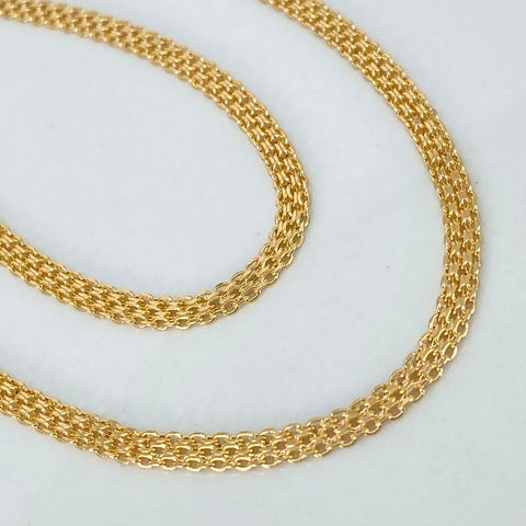 Cadena ● China Oro amarillo 18k 4,5 Gr / 3,3 mm / 45 Cm †