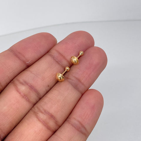 Topos Bolas Lisas Oro amarillo 0,46 Gr / 3 mm †
