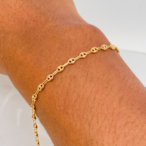 Pulso GC Lisos Oro amarillo 1,92 Gr / 3,3 mm / 18,4 Cm †