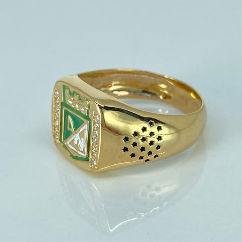 Anillo Equipo De Futbol Oro amarillo 18k / Talla 10 1/4 / 5,9 Gr *