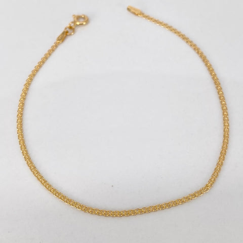 Pulso ● Mini Chino Oro amarillo 18k +1 / 1,2 Gr / 1,5 mm / 19,5 Cm