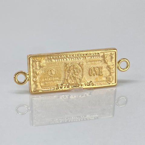 Herraje Dolar Oro amarillo 18k 1,3 Gr / 2,7 Cm †