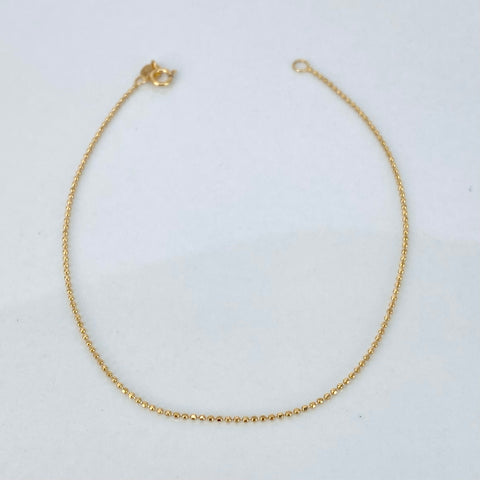 Pulso ● Mini Militar Oro amarillo 18k +3 / 0,82 Gr / 0,8 mm / 19,3 Cm *