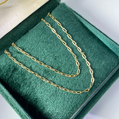 Cadena Italy Cajón Oro amarillo 18k 1,53 Gr / 1,6 mm / 50 Cm *