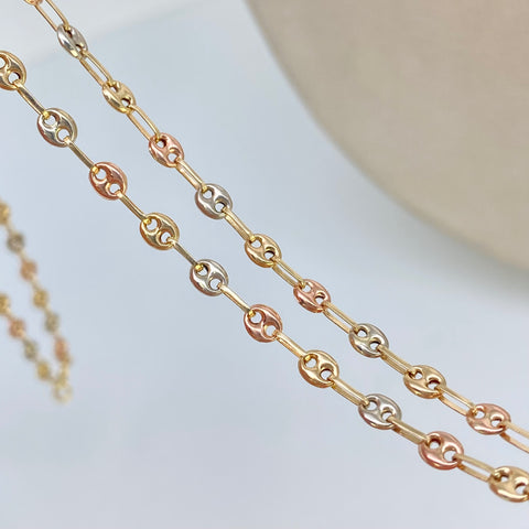 Cadena GC Tres oros 18k 4,36 Gr / 3,3 mm / 45 Cm