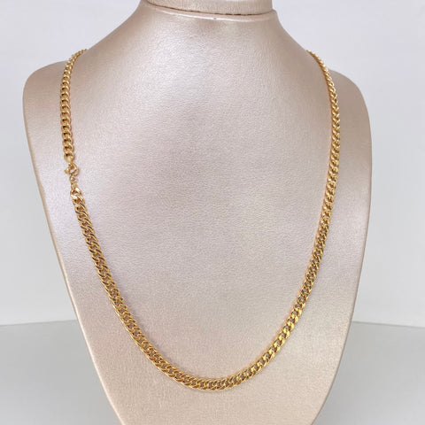 Cadena ● Cubana Oro amarillo 18k 6,6 Gr / 5,2 mm / 60 Cm *