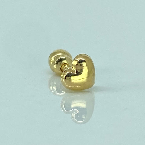 Piercing Corazon / Oro Amarillo 18k (Joya) / 0,3gr / 1.2cm / (Oreja)