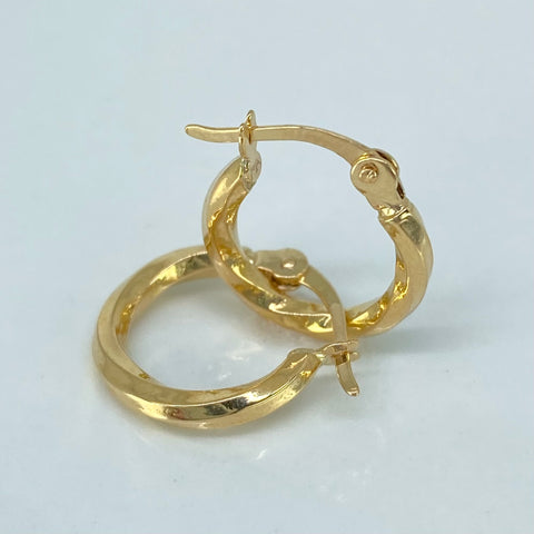 Candongas Melcochas Oro amarillo 1,12 Gr / 1,7 Cm †