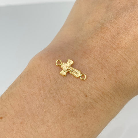 Herraje Cruz Cristo Oro amarillo 18k 0,4 Gr / 1,6 Cm