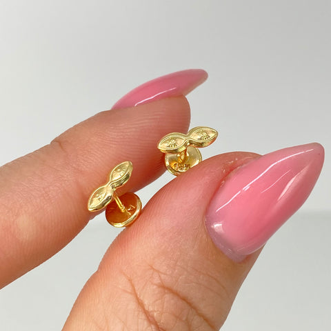 Topos Ojos Santa Lucia Oro amarillo 18k 0,55 Gr / 8 mm *