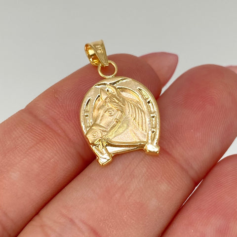 Dije Herradura Caballo Oro amarillo 18k 1,13 Gr / 2,2 Cm *