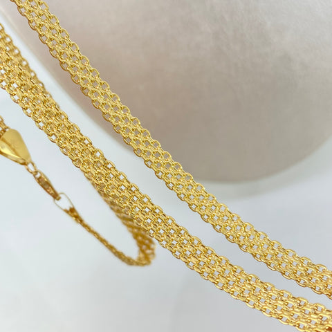 Cadena ● China Oro amarillo 18k 11,9 Gr / 5,2 mm / 60 Cm