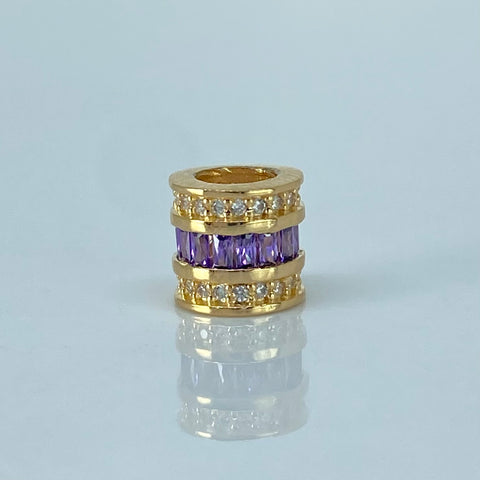 Herraje Cilindro Circones Blancos Lilas Oro amarillo 1,25 Gr / 0,7 Cm *
