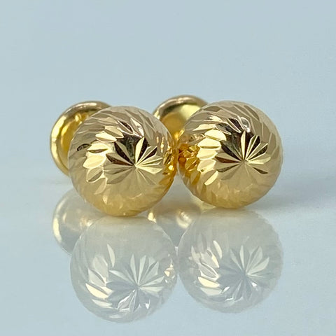 Topos Bolas Diamantadas Oro amarillo 0,9 Gr / 7 mm †