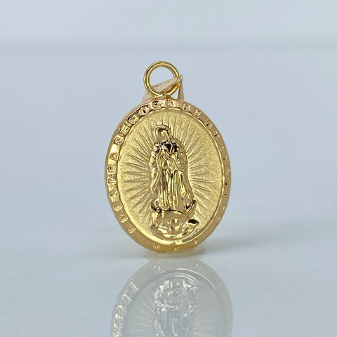 Dije Virgen Guadalupe Oro amarillo 0,84 Gr / 2,4 Cm †