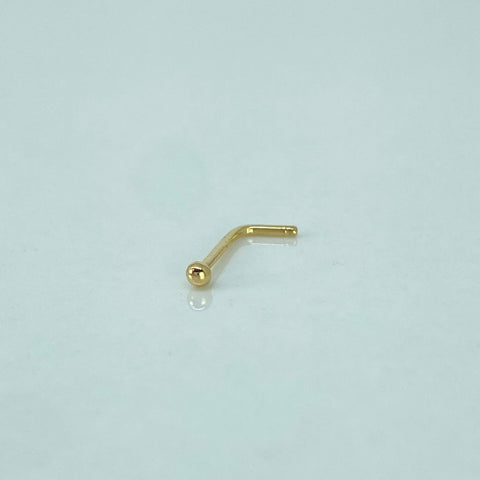 Piercing Bola / Oro Amarillo 18k (Joya) / 0,1gr / 1.1cm / (Nariz) *