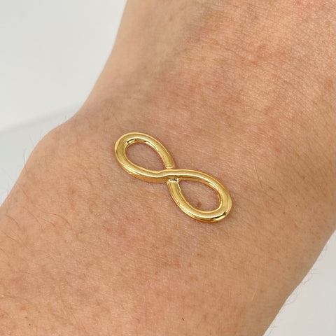 Herraje Infinito Oro amarillo 18k 0,42 Gr / 2,2 Cm †