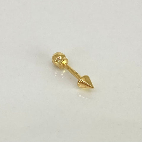 Piercing Punta Flecha / Oro Amarillo 18k (Joya) / 0,32gr / 3mm / (Oreja) *