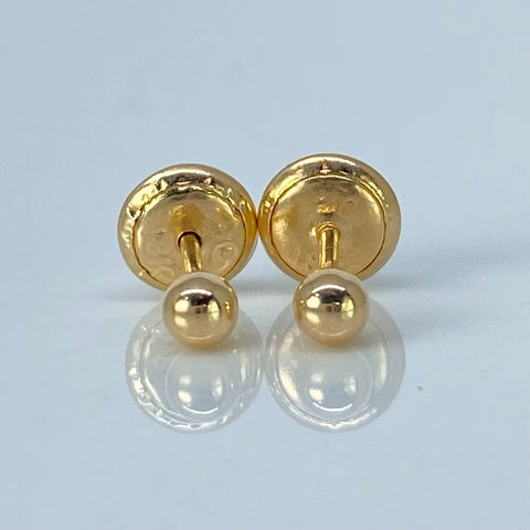 Topos Bolas Lisas Oro amarillo 0,45 Gr / 3 mm *