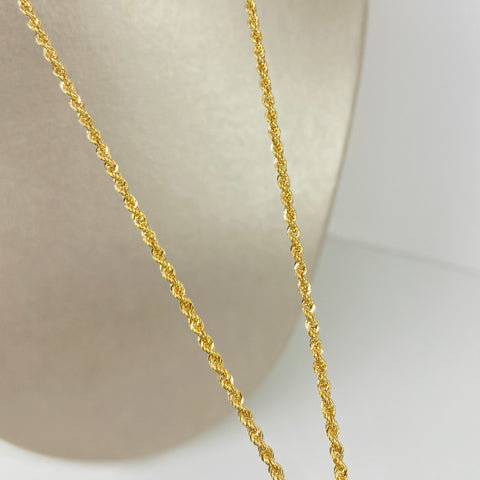 Cadena ● Lazo Oro amarillo 18k +1 / 3,38 Gr / 2 mm / 60 Cm