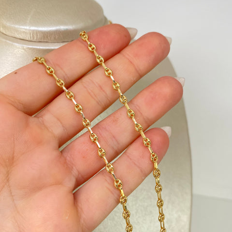 Cadena GC Diamantado Oro amarillo 18k 7,00 Gr / 3,3 mm / 60 Cm