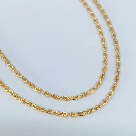 Cadena ● Lazo Oro amarillo 18k +1 / 1,4 Gr / 1,6 mm / 45 Cm †
